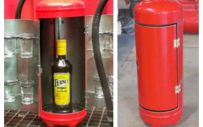 Stingatoare minibar – Soluții ideale pentru cadouri și petreceri: Procesul de manufacturare – minibar tip stingător P6